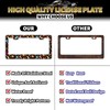 Funny Cute Mushroom License Plate Frame Stainless Steel Metal Auto