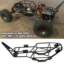 Metal Roll Cage Chassis Full Tube Frame Body Replacement for AXIAL SCX10 90022 90027 1/10 Remote Control Crawler Truck Parts