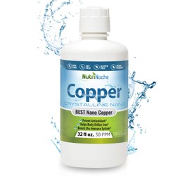 NutriNoche Pure Crystalline Liquid Copper Supplement - 30 PPM - Colloidal Minerals