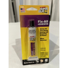 FIX-ALL ADHESIVE By The Original SUPER GLUE The Original Super Glue’s Fix All Adhesive For Crafting, Repairs, And More 5/8oz