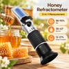 Handheld Honey Refractometer for Testing Honey Quality – 3-in-1 Brix,