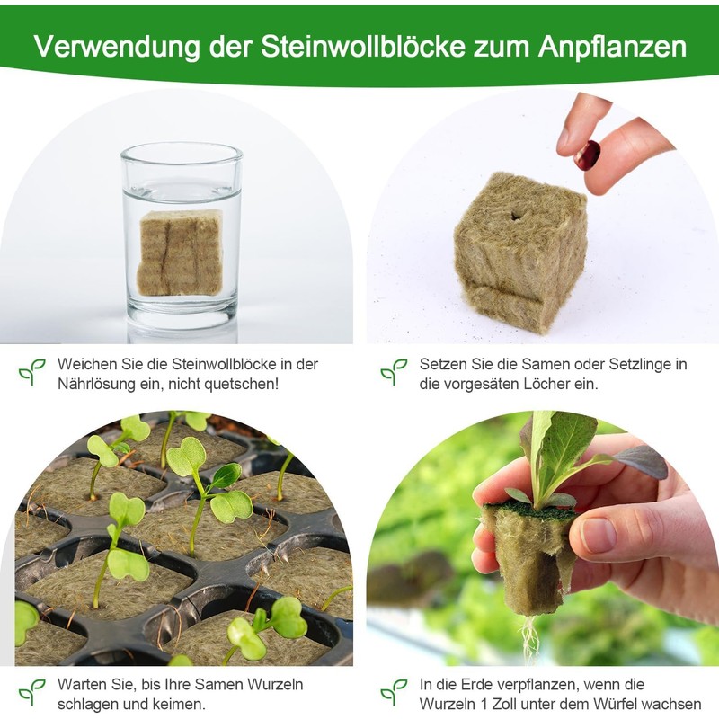Nuyoah Rock Wool Cultivation Cubes Hydroponics Rockwool Cube Rockwool Cube