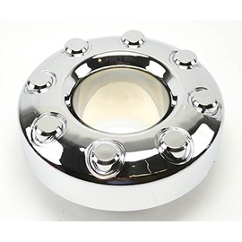 BB Auto One New Chrome Open Front 4x4 Wheel Center Cap Replacement for 2005-2017 Ford F350 Dually Pickup Truck