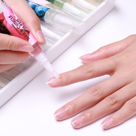 Lagunamoon 10 Pack Cuticle Oil Pens for Nail Care, 5ml Nail Oil Pens with Natural Ingredients to Moisturize and Nourish Dry Nails and Cuticles, Cuticle Oil to Prevent Nail Cracking and Hangnails