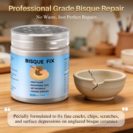 Lounsweer 4 Ounce Bisque Fix for Ceramic Clay or Bisque, Enhanced Formula for Craft Clays, Art Materials, Ceramic Supplies – Can fire up to Cone 10