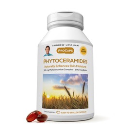 ANDREW LESSMAN Phytoceramides with Biotin 120 Softgels - Skin’s Vital Natural Internal Moisturizer. Naturally Enhances Soft, Smooth, Radiant Skin. No Additives. Small Easy to Swallow Softgels