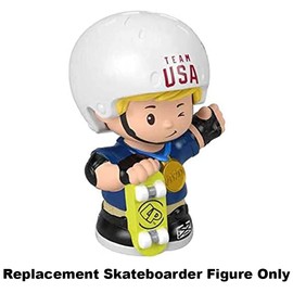 Replacement Part for Fisher-Price Little People Collector Edition Set of Team USA - GRJ28 ~ Inspired by Olympics ~ Gold Medal Winner Toy ~ Skateboarding