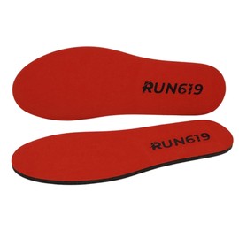 RUN619 Zero Drop Shoe Insoles - Thick Flat Medium Firm Shoe Inserts w/ No Arch Support - Foot Forming - Perfect for Running Walking Work or Hiking - 6mm Insoles (Size E - Men's 11-12)