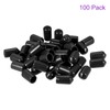 DMiotech 100 Pack 5/16" ID Black Screw Thread Protectors Rubber
