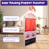Puppet Theater,Large Size 44 Inch X 45 Inch,Wooden Puppet Theater,Double