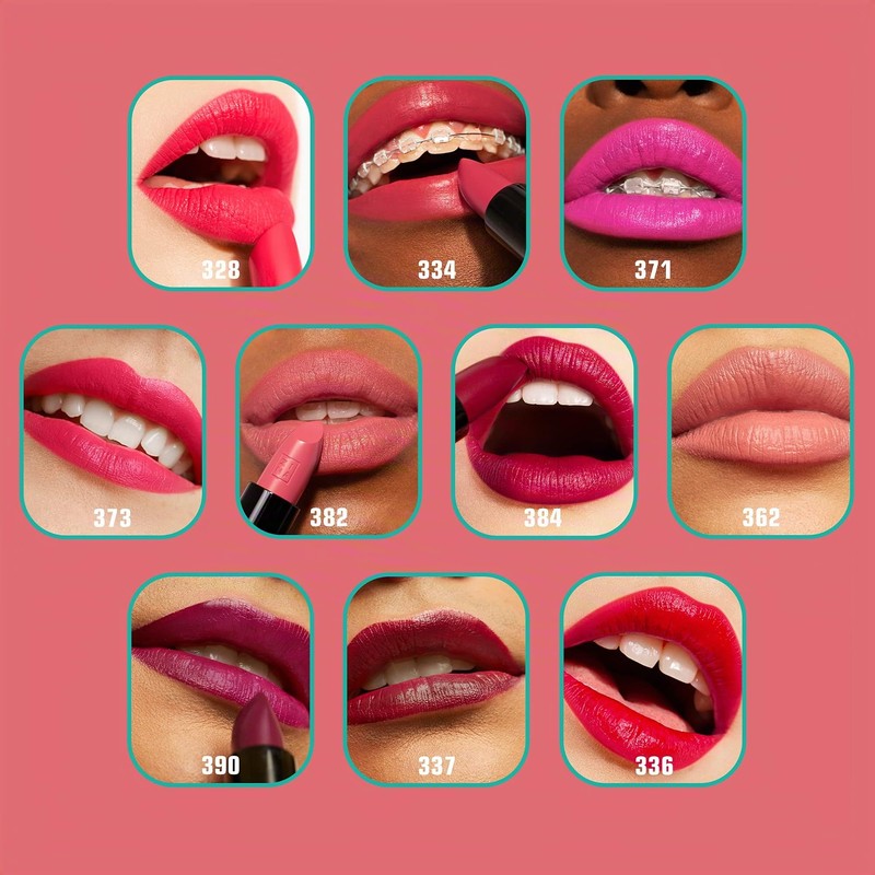 3INA MAKEUP, The Lipstick 334, Vivid Pink Matte Lipstick, Matte