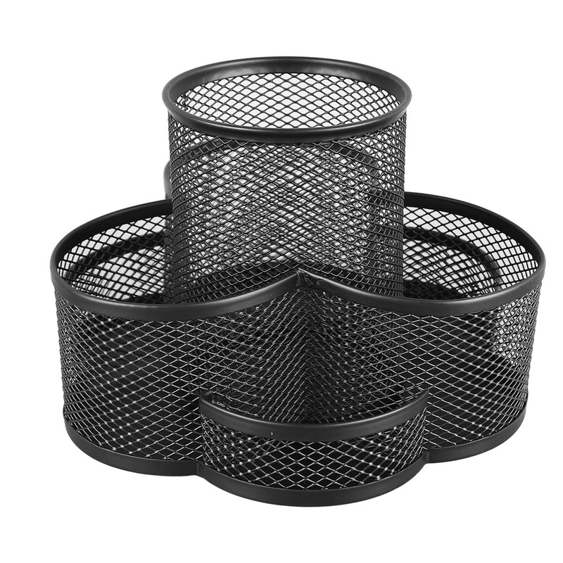 Mesh Desk Organizer 7 Compartments 360 Degree Rotating Multifunctional Pen