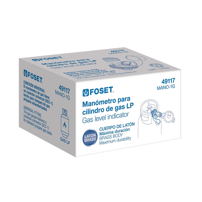 Foset MANO-1G, Indicador de nivel de llenado para cilindro de