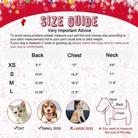 HYLYUN Dog Christmas Shirt 2 Packs - Christmas Pet Shirt Soft Breathable Puppy Shirts Printed Pet Clothing for Small Dogs and Cats M