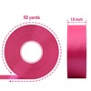 Showin Double Face Polyester Satin Ribbon Hot Pink,1-1/2"x Continuous 50