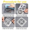 24pcs Disposable Shower Drain Cover 4"x4" Mesh Stickers, Anti-Clog Filter,