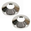 PLUMBING4HOME 2x Pieces Chromed PVC Plastic Radiator Pipe Cover Collar