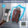 Kunlgro Wallet for Men - Pop Up Case, Cash Slot,