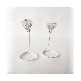 Metal Nag Nagin Joda Silver Plated Silver, Plated Yantra (One Pair) Kal sarp dosha Nivaran Grah Shanti Shiv Pooja