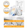 Adetu 4 Inch Anti-Glare LED Downlight,Dimmable Ceiling Light with 5CCT