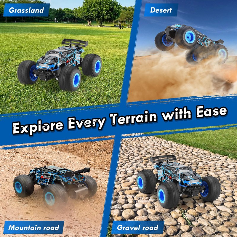 BIFYTON Remote Control Car, 1:18 Scale Toy Rc Car, All-Terrain