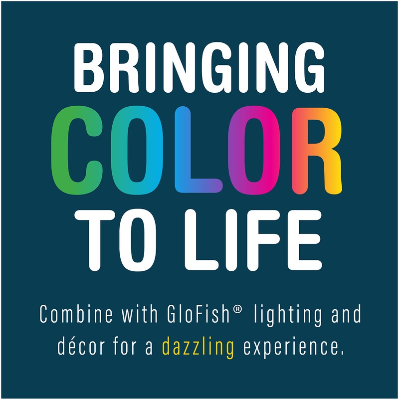 GloFish Anemone Ornament Pink, Detailed Aquarium Ornament, Creates A Glowing