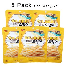 K-Herb Dried Squid – Korean Squid Flavorful Grilled Soft Butter Korean Dried Squid (Butter Squid 5Pack)
