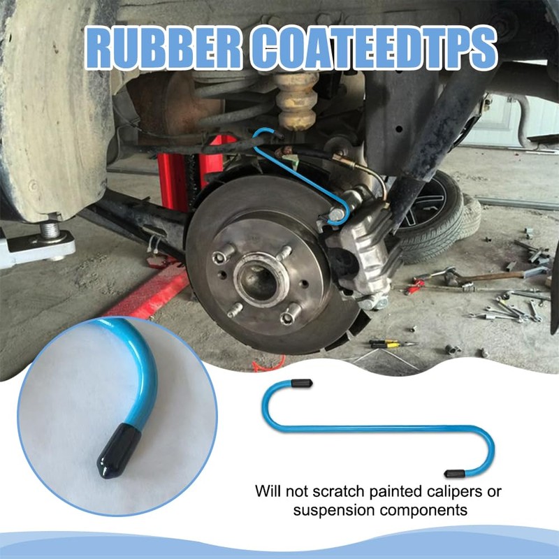 Lyxheth 4PCS Brake Caliper Hanger, Brake Caliper Compression Tool, Brake