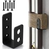 2x4 Door Barricade Brackets, Heavy Duty Door Security Bar with