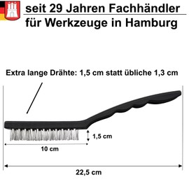 Wire Brush Set 7 Pieces: 3 Large Stainless Steel Wire Brush + 3 Small Stainless Steel Brush + 1 Nylon Brush Metal Wire Brush Nylon Wire Brush Steel Wire Brush Rust Removal Brush Cleaning Brush