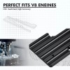 BEVINSEE Black Spark Plug Wire Loom Holders Separator Kit Fits