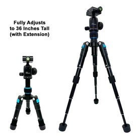 Sper Scientific 840100 - Premium Compact Mini Tripod - Folds to 7 Inches - 36 Inches Extended
