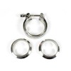 V-Band Clamp Set with Flange 63.5 mm 2.5 Inch Turbo