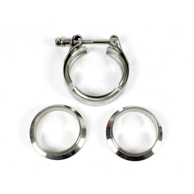 V-Band Clamp Set with Flange 63.5 mm 2.5 Inch Turbo