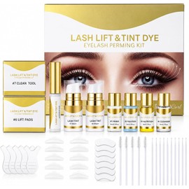 Kit de Pestañas Permanentes, Lash Lifting Kit con Permanente en Frío, Seguro y Rápido, Rizado de Larga Duración de 3 Meses, Imprescindible para el Salón en Casa, Adecuado para Todo Tipo de Pestañas