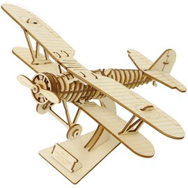 Wooden Art ki-gu-mi biplane