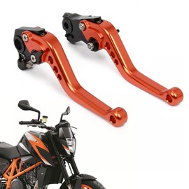 AnXin Short Brake Clutch Levers CNC for 1290/1190/1090/1050 Adventure R 2013-2020/690 Enduro R/SMC/SMC R2014-2023 Orange