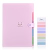 SKYDUE 5 Pockets Expanding File Folder, File Folders, Cute Accordion