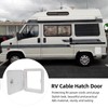 RV Trailer Electric Power Cord Cable Hatch White Hose Storage