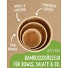 pandoo Bamboo Bowls, Fruit Bowl, Bamboo Bowl, Bowl Set, Salad