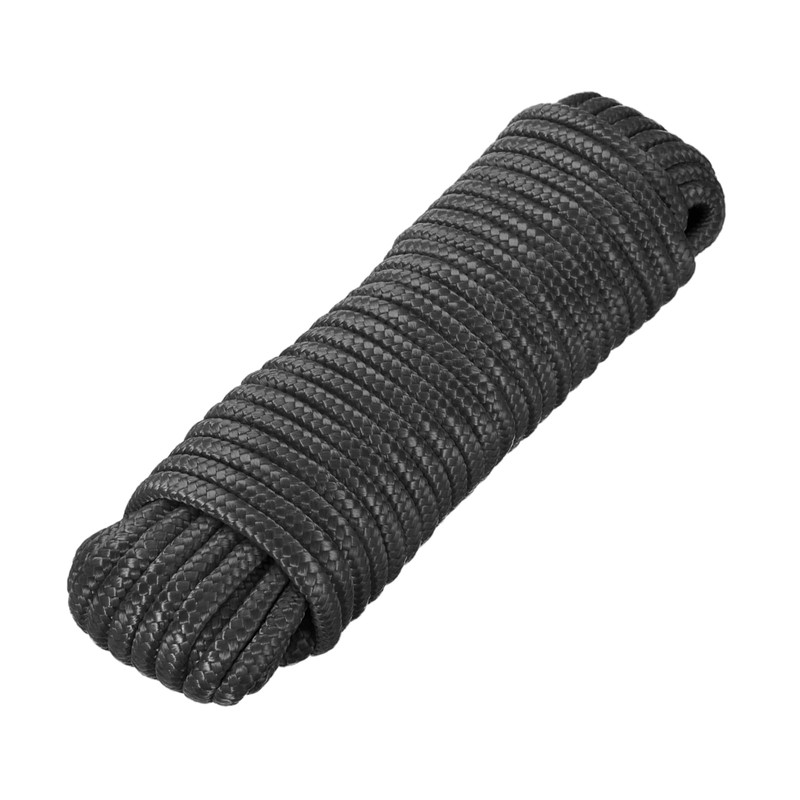 sourcing map Solid Braid Nylon Rope 5/16 Inch 50 Ft