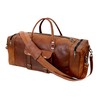 Leather Duffle Bag for Men Luggage Handmade Travel Bag Carry