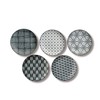 Awasaka 7-1960 The Modern Japanism Komon Bread Plate Set