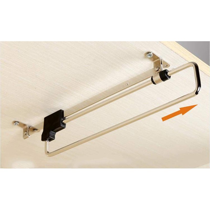 Wardrobe Rail,Uotyle Wardrobe Pull Out Clothes Hanger Rail Organizer Rack