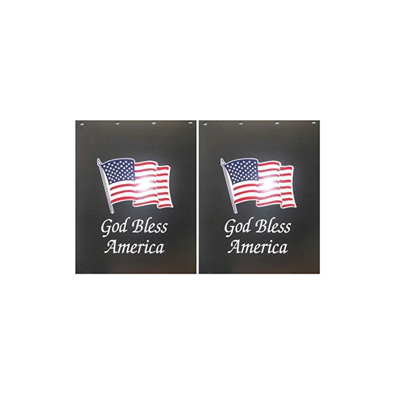 Denco God Bless America 24" x 30" Black Heavy Duty