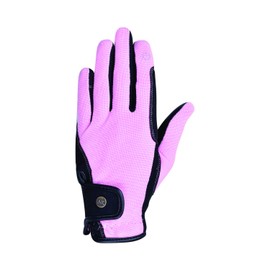 AK Unisex Fine Tech Micro Suede Riding & Multifunctional Horse Riding Gloves Equestrian Gloves AKRS-8484 (Pink, L)