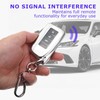 8T69T 2-Pack for Lexus Key Fob Cover with Keychain Accessories