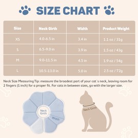 Avont Elizabeth Collar for Dogs and Cats, Soft, Lightweight, Post-surgery, Wound Protection, Licking, Anti-Scratch, (Gray)