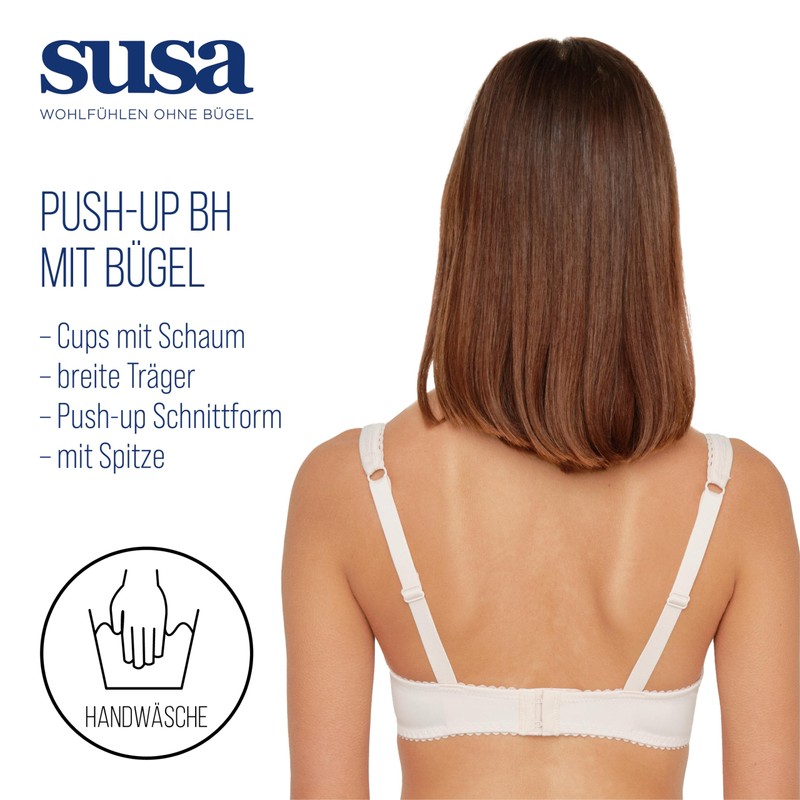 SUSA Women's Damen 7592 Dirndl-BHS, Beige (Skin 288), 42D