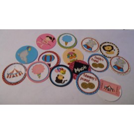 Unbranded Pre Cut One Inch Bottle Cap Images CIRCUS Free Shipping - photo, 25 images